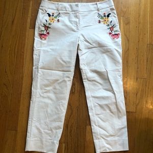 Loft embroidered pants
